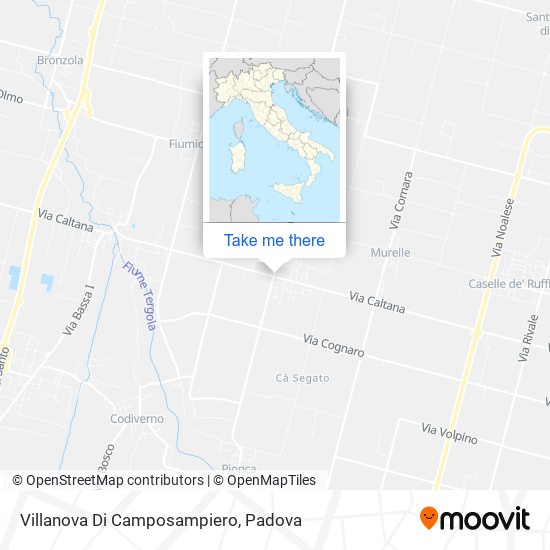 Villanova Di Camposampiero map