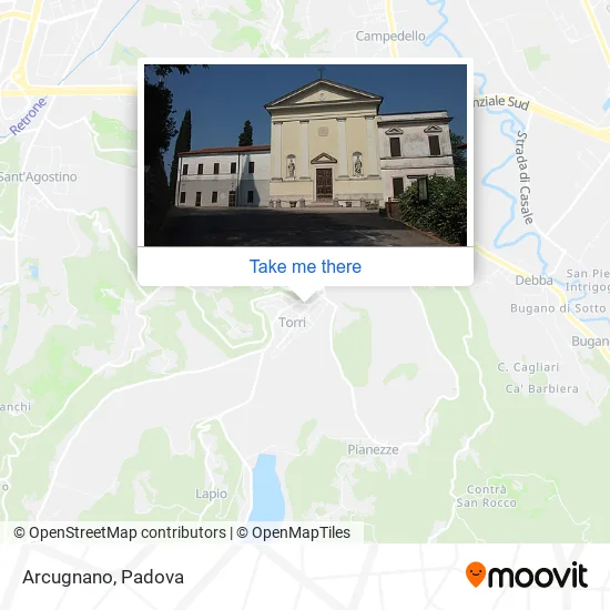 Arcugnano map