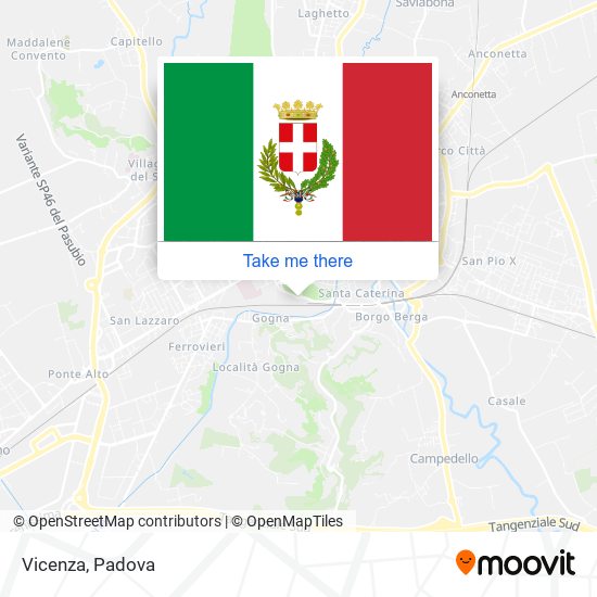 Vicenza map