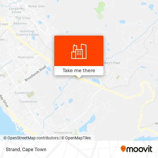 Strand Cape Town Map How To Get To Strand By Funicular, Train Or Bus?