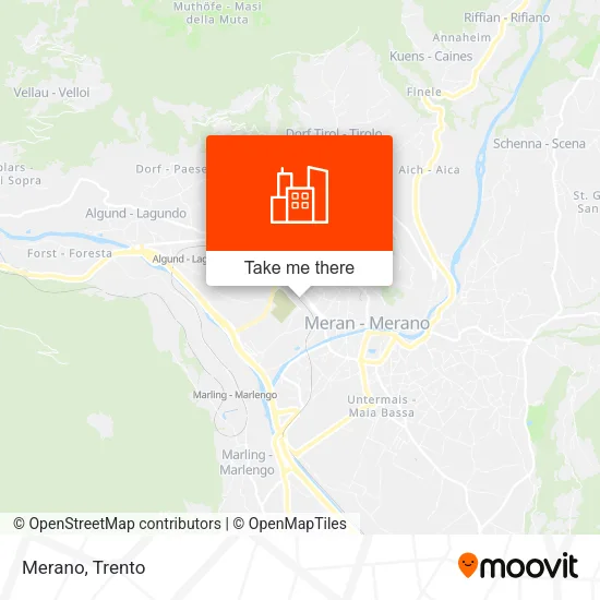 Merano map