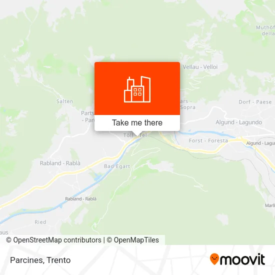 Parcines map