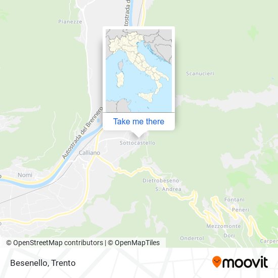 Besenello map