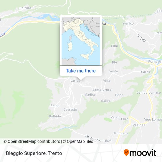 Bleggio Superiore map