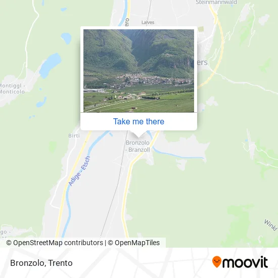 Bronzolo map