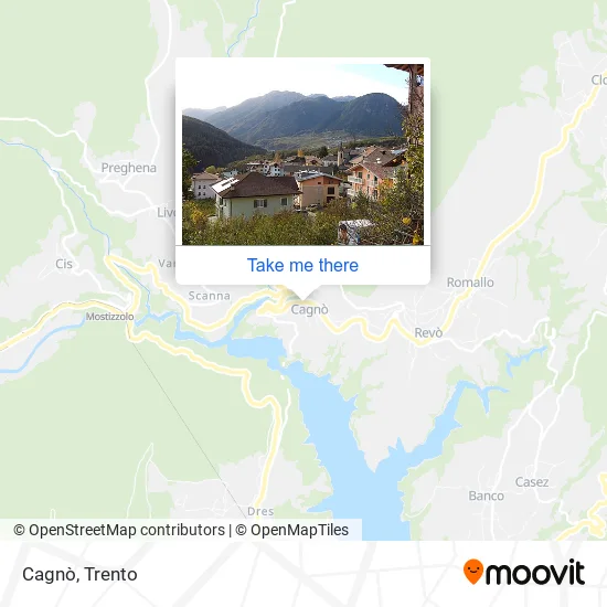 Cagnò map