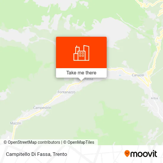 Campitello Di Fassa map
