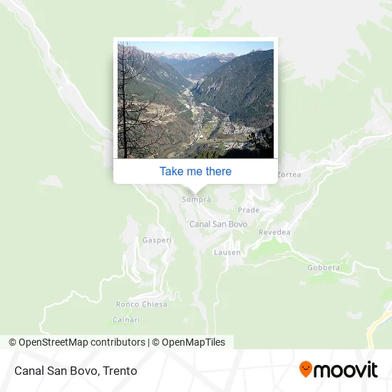 Canal San Bovo map