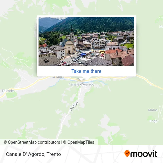 Canale D' Agordo map