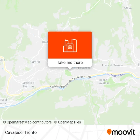 Cavalese map