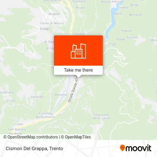 Cismon Del Grappa map