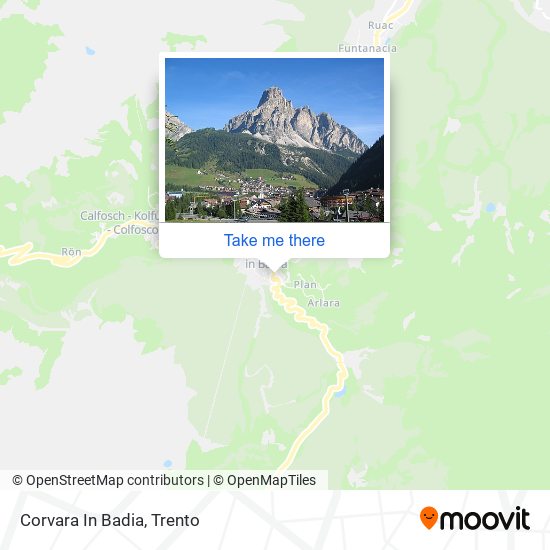 Corvara In Badia map