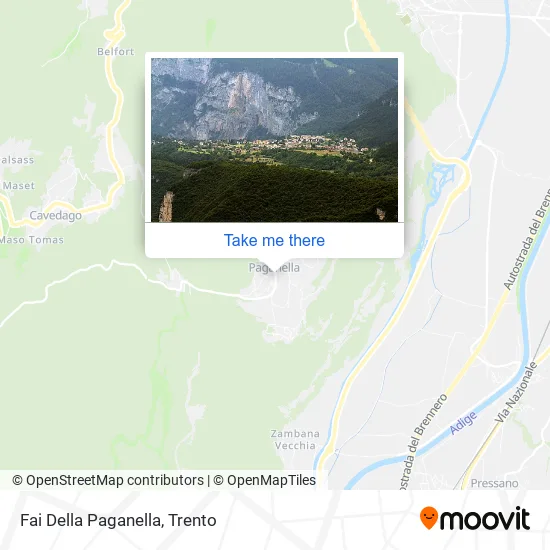 Fai Della Paganella map