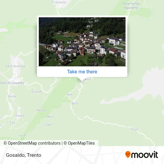 Gosaldo map