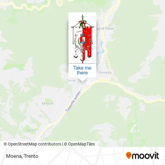 Moena map