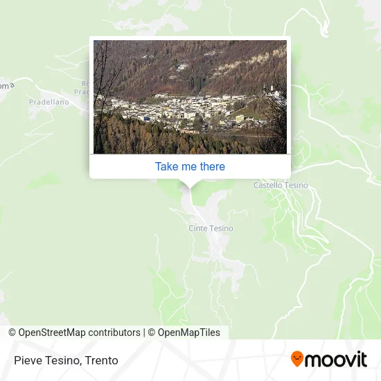 Pieve Tesino map