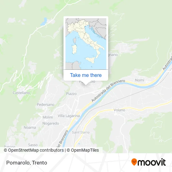 Pomarolo map