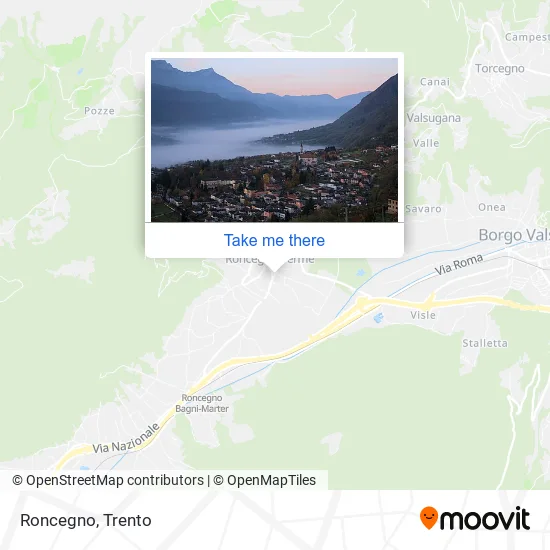 Roncegno map