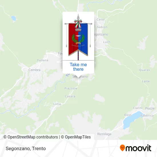 Segonzano map