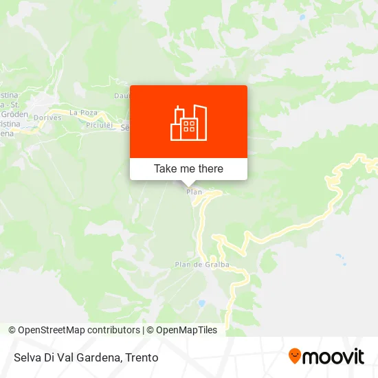 Selva Di Val Gardena map