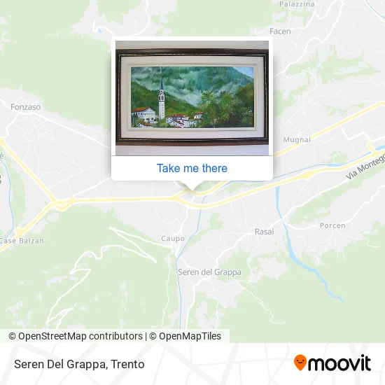 Seren Del Grappa map