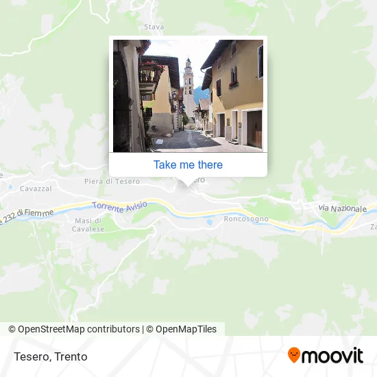 Tesero map