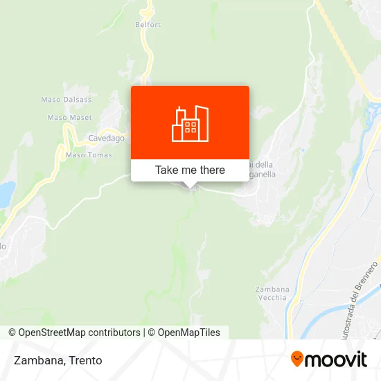 Zambana map