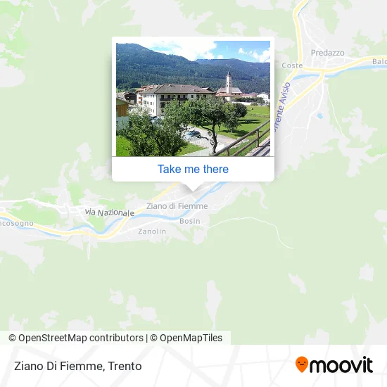 Ziano Di Fiemme map