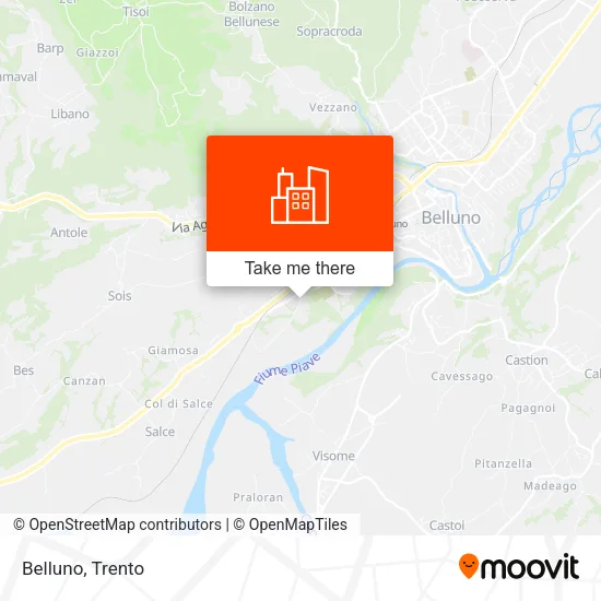 Belluno map