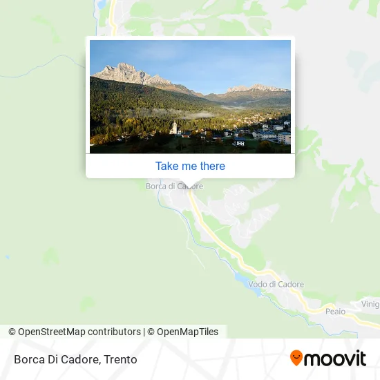 Borca Di Cadore map