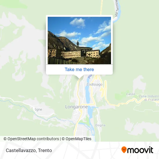 Castellavazzo map