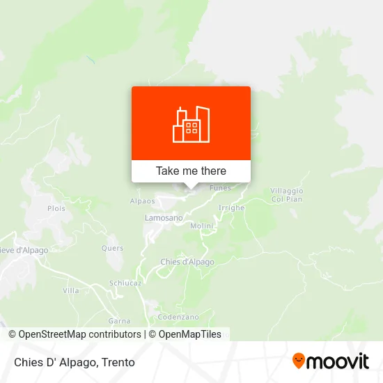 Chies D' Alpago map