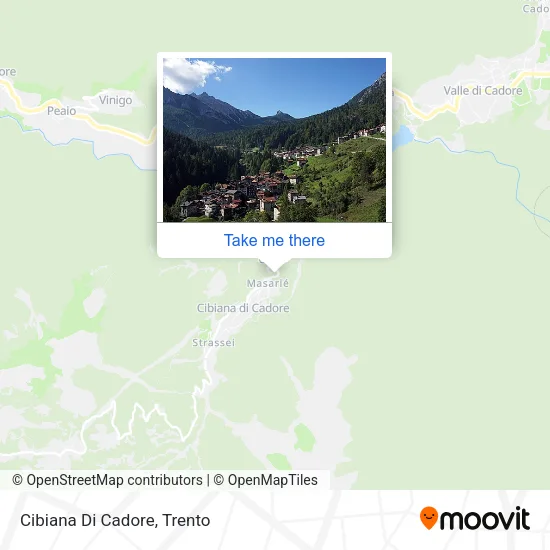Cibiana Di Cadore map