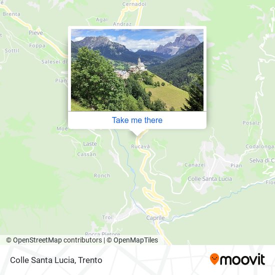 Colle Santa Lucia map