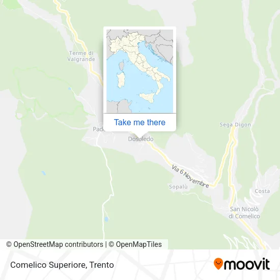 Comelico Superiore map
