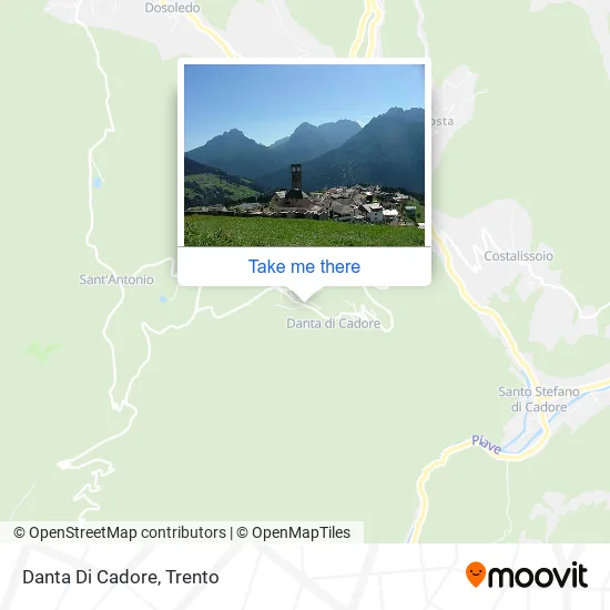 Danta Di Cadore map