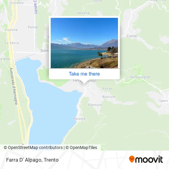 Farra D' Alpago map