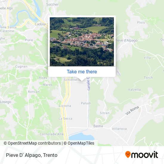 Pieve D' Alpago map