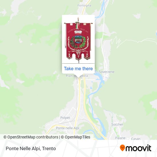 Ponte Nelle Alpi map