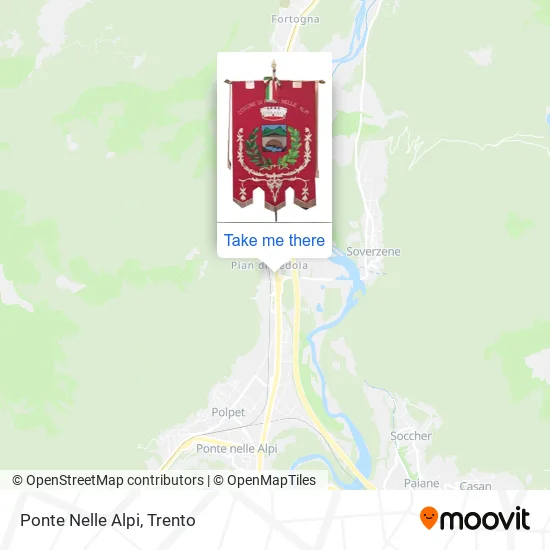 Ponte Nelle Alpi map