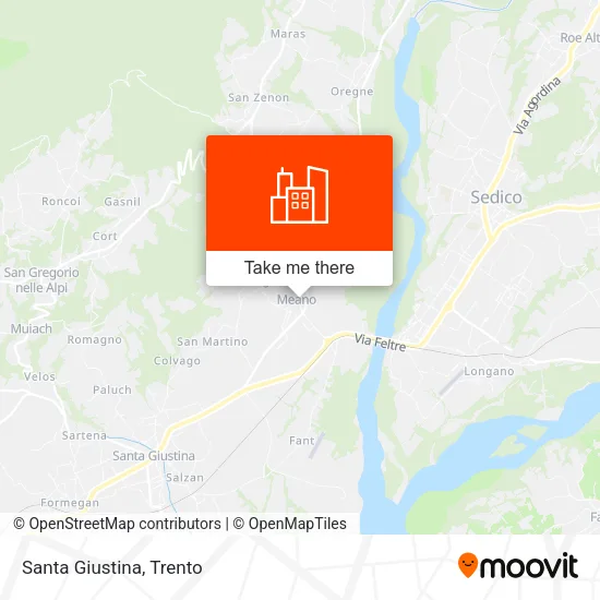 Santa Giustina map
