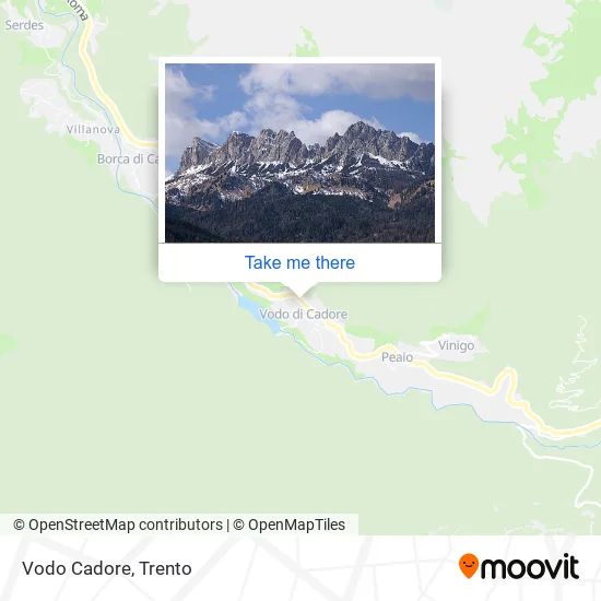 Vodo Cadore map