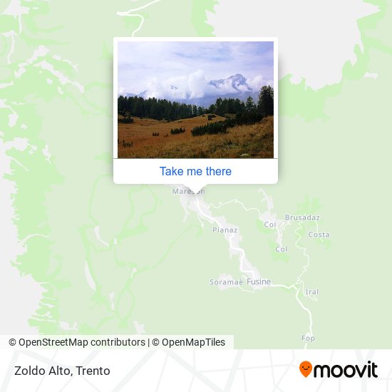 Zoldo Alto map