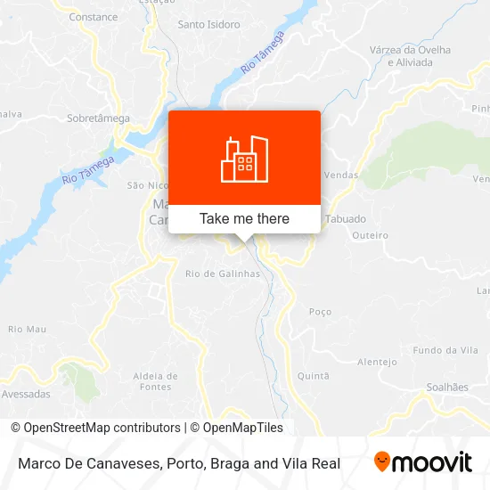 Marco De Canaveses map