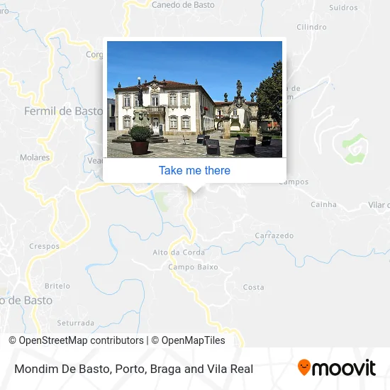Mondim De Basto map