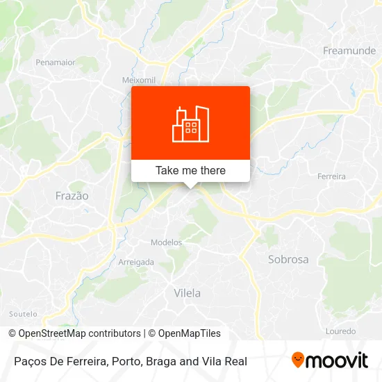 Paços De Ferreira map