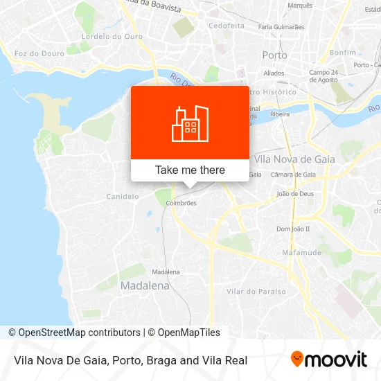 Vila Nova De Gaia map