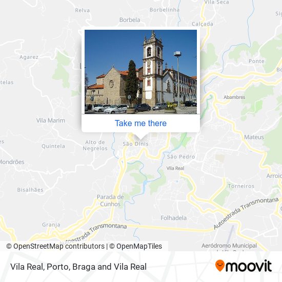 Vila Real map