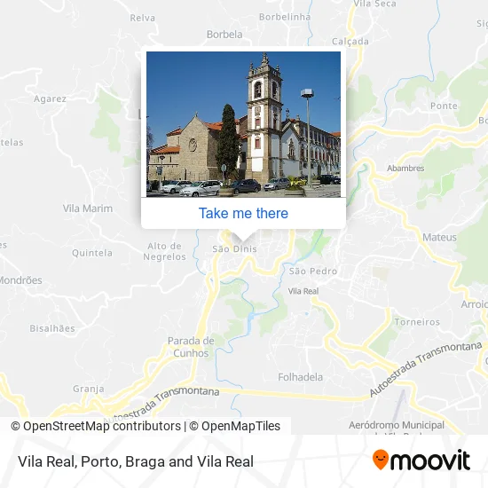 Vila Real map