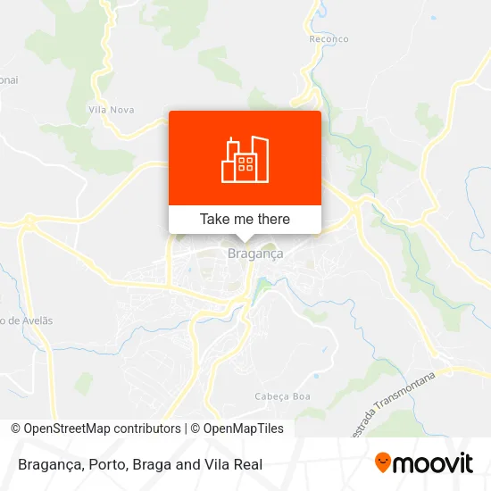 Bragança map